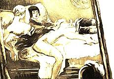 vintage erotic art showcases retro hairy beaver beauty