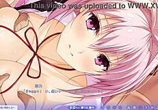 bound big-titted doll yuno dances lewd backstage