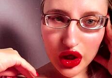 perfect red lip gloss lips demand your cash in lipstick findom slavery