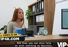 why won't this flexible cutie get her loan without all holes fucked?