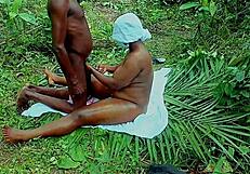 bbc hunts bushy african bbw goddess pussy doggystyle in public outdoor hardcore