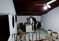 Teacher Seduces Student Over Desk Rips Clothes Fucks Bent Over Doggystyle