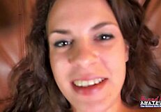 Busty Brunette Milf Lilly M Deepthroats Cock Swallows Cum