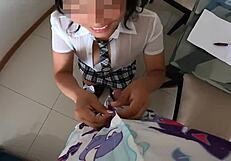 curvy latina teen babysitter offers pussy ride for homework help pov