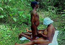 bbc hunts bushy african bbw goddess pussy doggystyle in public outdoor hardcore