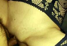 skinny milf wife spreads stockings for pov anal pounding