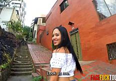 Morning Walk Pickup Turns Into Bent Over Big Cock Doggystyle Latina Fuck Tape