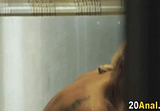 Blonde whore begs for deep anal assfucking cumshot