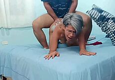 stepbro slams my pussy while parents gone spanish style