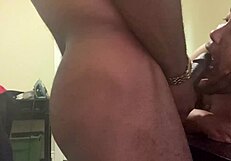 hey check out this fried homeless bbw robo fiend slurping two members deep in homemade pov blowjob