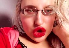 perfect red lip gloss lips demand your cash in lipstick findom slavery