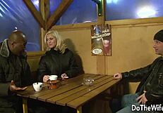 cuckold hubby watches black bull assfuck blonde linda ray to creampie 😈