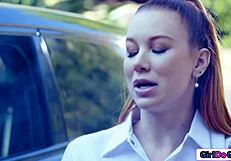 Big Boobs Blonde Nurse Facesat by Redhead Neighbor in Hospital Room