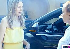 Big Boobs Blonde Nurse Facesat by Redhead Neighbor in Hospital Room