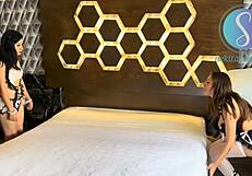 Letzy Lizz Latina Maid First Time Dildo Lesbian Toy Play