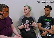 naughty kitten gits her asshole licked n fucked hard in bdsm asylum treatment... oops!