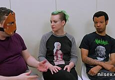 naughty kitten gits her asshole licked n fucked hard in bdsm asylum treatment... oops!