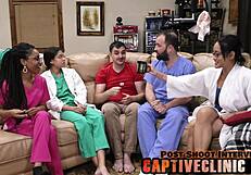 i'm chokin' on aria nicole's deepthroat as corporate slave in hospital bdsm