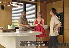 Daddy4K Slutty Una Fairy Sucks BF Cock Then Fucks Hard Breaking Rules