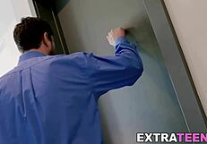 petite stepdaughter wants stepdad's firm long dick bad