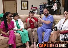 i'm chokin' on aria nicole's deepthroat as corporate slave in hospital bdsm