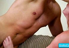 Reality Junkies: CHARLIE FORDE sucks and fucks CODEY STEELE in horny blonde neighbor fantasy!