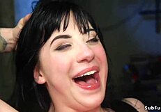 POSSESSED BABE BOUND AND GANG FUCKED BY GHOSTS IN FETISH ORGY!