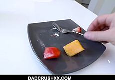 dad punishes slutty teen alex kane's wet pussy for being naughty