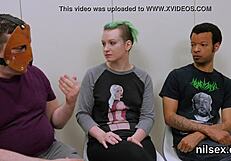 naughty kitten gits her asshole licked n fucked hard in bdsm asylum treatment... oops!