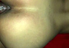 Redhead fuck doll bent over takes rough doggy creampie in her tight shaved pussy