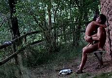 outdoor forest romp with big cock riding by hot girl and boy