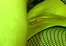 Dale Fucks Lauren Crotchless Fishnet Pantyhose