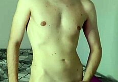 Secret Webcam Solo Masturbation Bursts into Face Cumshot