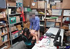 mall cop fucks petite teen shoplifter hardcock