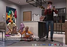 Corlan's monster cocks ravage brunette and redhead pussies in wild group chaos