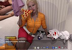 Corlan's monster cocks ravage brunette and redhead pussies in wild group chaos