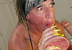 Muscular milf assfucks big clit squirting tits rock hard cock!