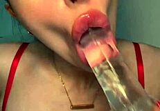 Experienced Petite British Girlfriend Masturbates Horny with Dildo Solo Webcam