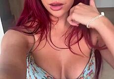 WATCH PETITE REDHEAD LESBIAN RIDE DILDO IN FANTASY!