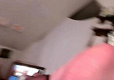 Thick Curvy Dawnskye Models Pantyhose and Shows Big Natural Tits