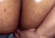 her fat ass slams down for that deep creampie finish?
