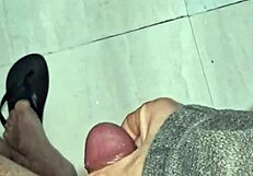 he strokes his tiny cock watching it heat up and explode with cum in solo masturbation frenzy