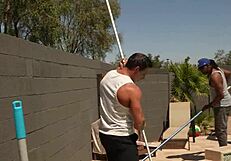 poolside cash sex turns into wild double vaginal for tiffany