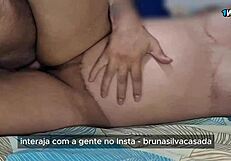 dona de casa casada squirts riding her cuckold hubby til door knock interrupts!!