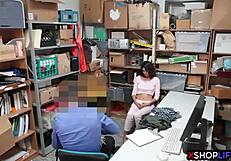 mall cop fucks petite teen shoplifter hardcock