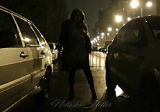 hey check out autumn's naked public walk flashing her tits and pussy