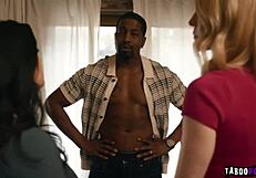 Sarah Arabic and Lily Labeau beg Sarah's husband Isiah Maxwell to fuck their big tits pussies for divorce papers