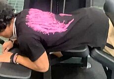 maluma moans loud facing camera in homemade fitness fuck