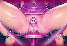 Sis-261 locks submissive ladyboy in tight chastity cage