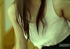 Colleen's bored with boyfriend sex so she tries his dad instead